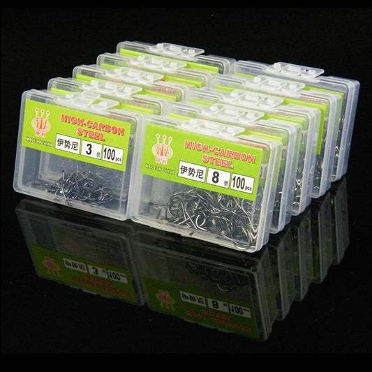 100pcs Kail pancing bahan karbon steel kualitas tinggi kuat tajam dan tahan korosi KUP030