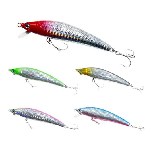 Umpan Pancing Minnow Floating 12g - Lure Minnow dengan Mata 3D dan Hook Super Tajam Tahan Korosi MN301