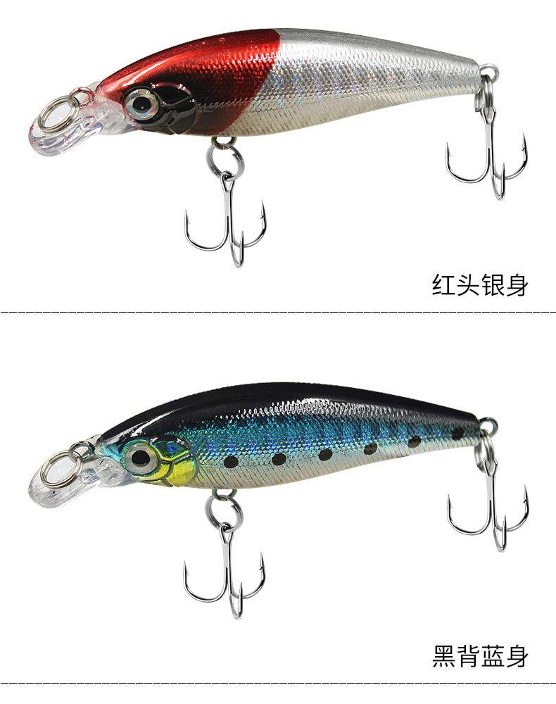 Umpan Pancing Minnow Floating 6.7g 7.5cm - Mata 3D Hook 4X Strong Tahan Korosi MN300