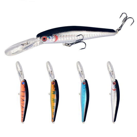 Umpan Pancing Minnow Lidah Panjang 14g 12.5cm - Lure Casting Aksi Stabil dengan Hook Super Strong MN308