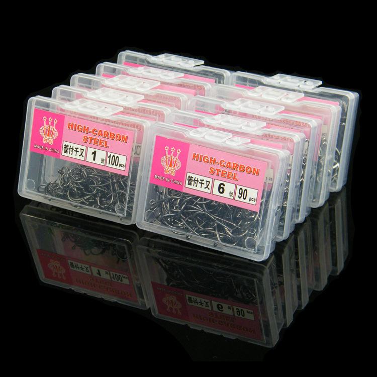 100pcs Kail pancing bahan karbon steel kualitas tinggi kuat tajam dan tahan korosi KUP032