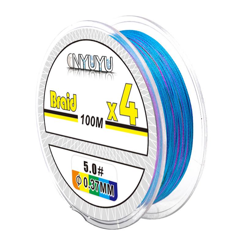 senar PE X9 NYUYU BRAID 100M & 300M MUTLICOLOR fishing line super smooth super strong SP027